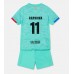 Billige Barcelona Raphinha Belloli #11 Børnetøj Tredjetrøje til baby 2023-24 Kortærmet (+ korte bukser)